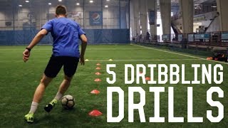 5 Individual Dribbling Training Drills  Training Inspired By Messi Neymar Ronaldo [upl. by Alexio]