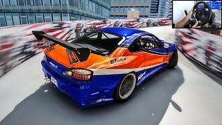 Silvia S15  Mona Lisa Drifting In Tokyo Drift Parking lot l Assetto Corsa Logitech G29  Gameplay [upl. by Wilinski346]