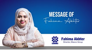 Message of Fahima Akhter  Director of Masco Group [upl. by Atiraj]