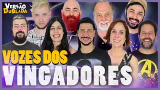 VINGADORES amp THANOS  Encontro de Dubladores [upl. by Nevlin]