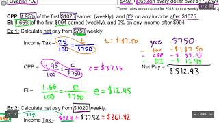 Payroll Deductions in Alberta Canada Simplified—Weekly Income Tax CPP and EI explained [upl. by Iene]