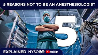 5 REASONS NOT TO BE AN ANESTHESIOLOGIST [upl. by Mcconnell]