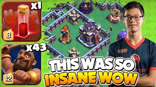 Max MASTERS 43 Hog RIDER amp BAT Spell Attack Clash of Clans [upl. by Sink]