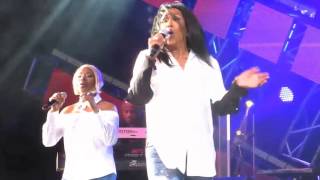 The Pointer Sisters  quotIm So Excitedquot Epcot 03102017 [upl. by Nonac]