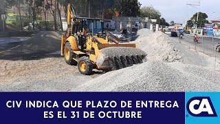 Reactivan trabajos en paso a desnivel de la Avenida Petapa [upl. by Illehs]