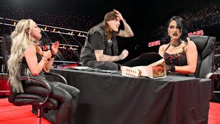 WWE 22 September 2024 Liv Morgan vs Rhea Ripley match Contract Signing at Raw  Raw full Highlights [upl. by Aicen518]