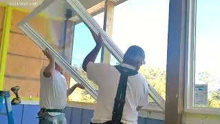 SCREENED PORCH TO ROOM CONVERSION  WINDOW INSTALL [upl. by Sana]