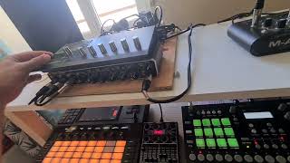 Techno Jam  Elektron Analog Rytm  Akai FORCE  Waldorf Pulse2  Faderfox UC4  124bpm [upl. by Posehn]