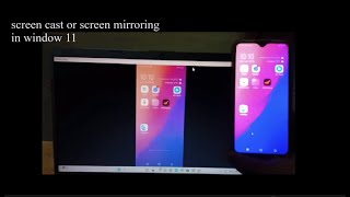 How to share mobile screen to laptop window 11  screencast or smart mirroring of mobile to Laptop [upl. by Bunni]