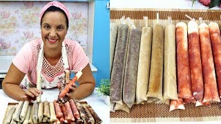 RECEITA INÉDITA DE GELADINHOS GOURMET  SACOLÉ  JUJU  DINDIN  CHUP CHUP [upl. by Rebak392]