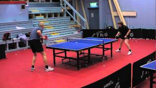 table tennis match highlights penhold [upl. by Nnorahs]