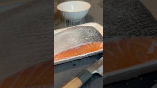 Sushi 101 How to cure salmon for sushi receipe omakase asmr cooking nigiri asmrfood maki [upl. by Mamie518]