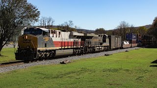 CSX I142 w CSX 1852 quotWMquot and CSX quotBampOquot heritage units at Cowan Tennessee 111624 [upl. by Aisatsan269]