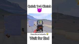 Clutch Master 😈1v4clutchstatusvideo bgmi pubgmobile gaming clutch shorts pubg funny [upl. by Reffinej338]