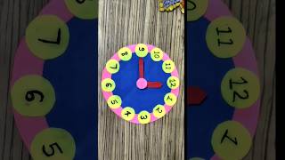 Using cardboard to make clock for school project 🥰diy shorts handmade viralshort craftaaditri [upl. by Cj51]