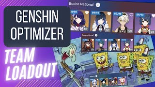 Beating Genshin to implement loadouts Genshin Optimizer  Team Loadouts [upl. by Llij]