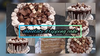 dripping cake chocolate cake and cream dripping cake recipepunjabi pakistani food [upl. by Alexandro449]