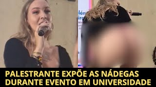 Palestra “educando com o c” tem rebolado com nádegas de fora na UFMA [upl. by Jaworski140]