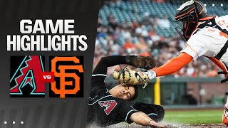 Giants vs Dbacks Game Highlights 9324  MLB Highlights [upl. by Asereht]