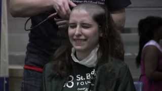 More than 100 students shave heads at St Baldricks event [upl. by Nyltyak]