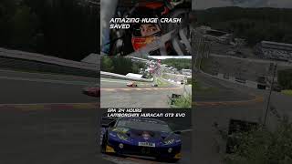 🏁amazing huge crash saved jack aitken spain 24h supercars crash supercarcrashes expensivecars [upl. by Henghold]