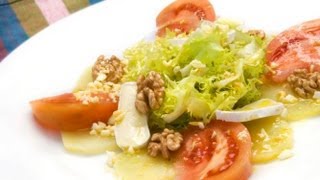 Ensalada de escarola queso y tomate [upl. by Brownson]