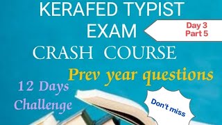 KERAFED TYPIST  COMPUTER BASICS PART 5 amp PREV QUE  masteringedutech typist psc exam kerafed [upl. by Sakhuja]