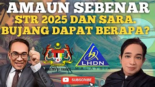 AMAUN SEBENAR STR DAN SARA 2025 BUJANG SEBENARNYA DPT BERAPA [upl. by Ahola]