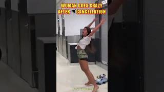 Woman goes crazy after her flight got cancelled  Public Freakout  shorts aviation [upl. by Jillana]