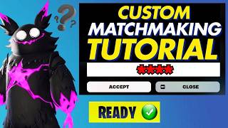 How to Join Custom Matchmaking Games  Fortnite [upl. by Eyoj]