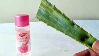 Rose water amp Aloe Vera Gel That Will Change Your Life Forever Natural Skin Care Beauty Glowing Show [upl. by Harrak433]