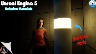 Unreal Engine5 Tutorial Emissive Materials [upl. by Ayana]