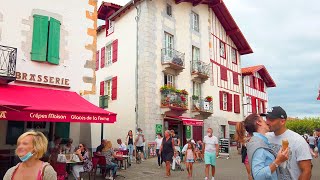 Espelette  Walking in the French Basque Country 4k France  August 2021  Binaural 3D sounds [upl. by Joashus578]