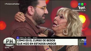 El fogoso beso entre Georgina Barbarossa y Betular Podemos Hablar 2022 [upl. by Aineles]