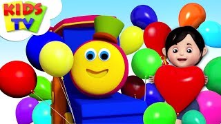 Balloon Song  Bob The Train Rhymes  Children Songs amp Cartoon Videos  Kids TV [upl. by Euqinim]