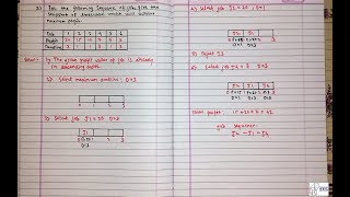 Job Sequencing with Deadlines Greedy Method Hindi  DAA  Example 2 [upl. by Duky60]