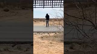 ‘Let us cross’ Migrants try to get through US border wall [upl. by Ranique]