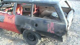 demolition derby pinto walk around 2012 compact 101 [upl. by Yadsendew486]