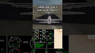 WATCH NOW to Experience the THRILL of Lukla Airport Landing LandingFail Simulation [upl. by Sergu]