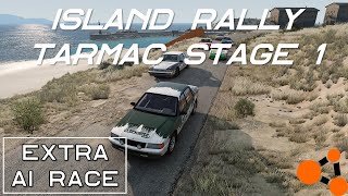 Island Rally  Tarmac Stage 1  BeamNGdrive Extra AI Race Mission MOD [upl. by Antoine]