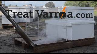 wwwtreatvarroacom Treat Varroa Vaporizer by Bee Buck Inc Clear Box Demonstration [upl. by Inanaup]