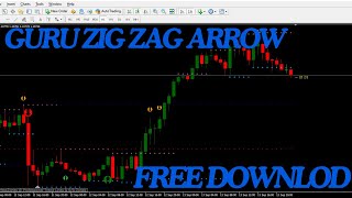 GURU ZIG ZAG ARROW INDICATOR FOR BINARY AND FOREX OR MT4trading freesignal binaryoption [upl. by Elli]