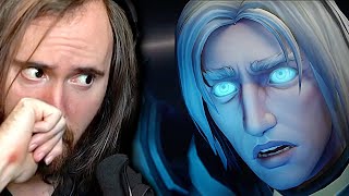 Anduin Raid Finale Asmongold Reacts to END Cinematic of Shadowlands WoW [upl. by Rowen286]