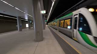 transperth B series departing airport central [upl. by Ahsinrac881]