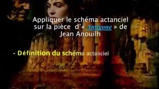 Le Schéma actanciel dans ANTIGONE de Anouilh [upl. by Goines]