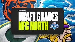 2024 NFL Team Draft Grades For NFC NORTH Division I CBS Sports [upl. by Htiderem]