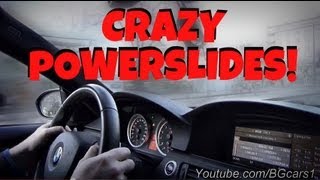 BMW M3 E92  Crazy Powerslides and Accelerations in the city [upl. by Estele]