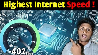 Highest Internet speed ever 402 Tbps How internet work [upl. by Denna]