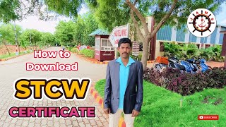 How to Download STCW course Certificate STCW Course Certificate டவுன்லோட் செய்வது எப்படி [upl. by Prissie]