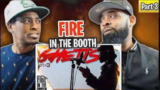 AMERICAN RAPPER REACTS TO Ghetts  Fire in the Booth pt3 [upl. by Ennovehs]